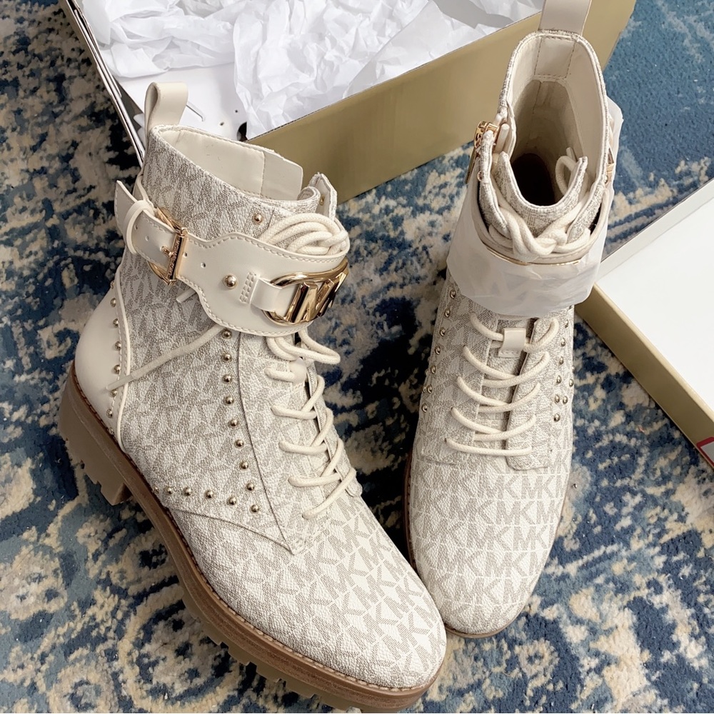 Michael Kors women lace up booties size 7.5 - Picture 10 of 11